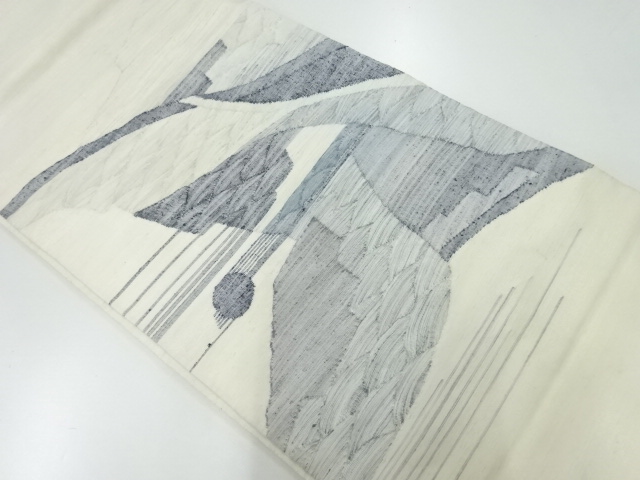 JAPANESE FUKURO OBI / TSUMUGI / WOVEN ABSTRACT